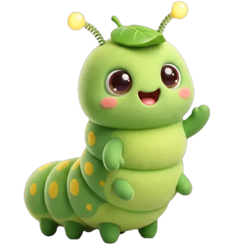 Nib, a little green caterpillar